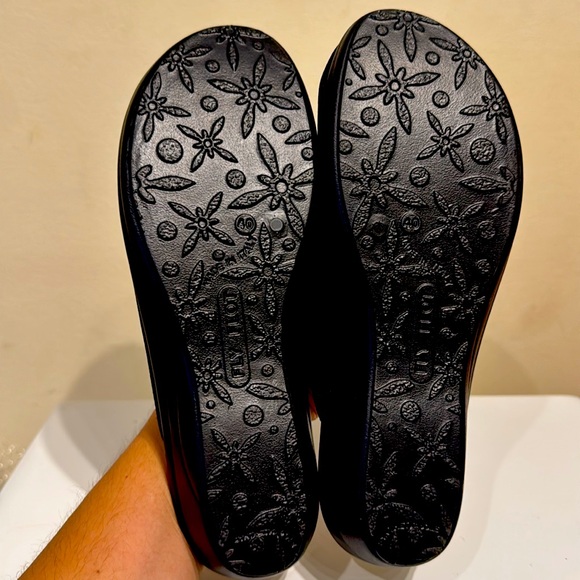 Black Fly Flot Clogs US: 9 / EU: 40 Anti Shock Genuine Leather Made in Italy - Picture 10 of 11